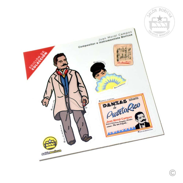 Juan Morel Campos Mini Stickers (Premium Sticker) - Limited Edition